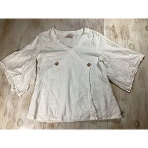 The Gauzeway White Shirt 100% Cotton Women's Size 1